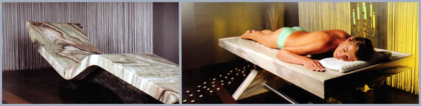 Table de massage en marbre